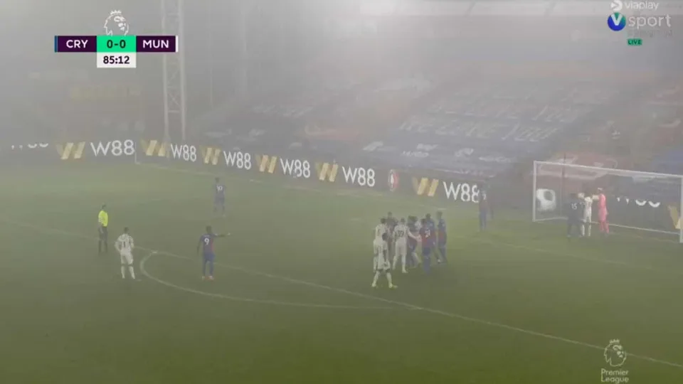 Nevoeiro foi também ele adversário de Bruno Fernandes no Palace-United