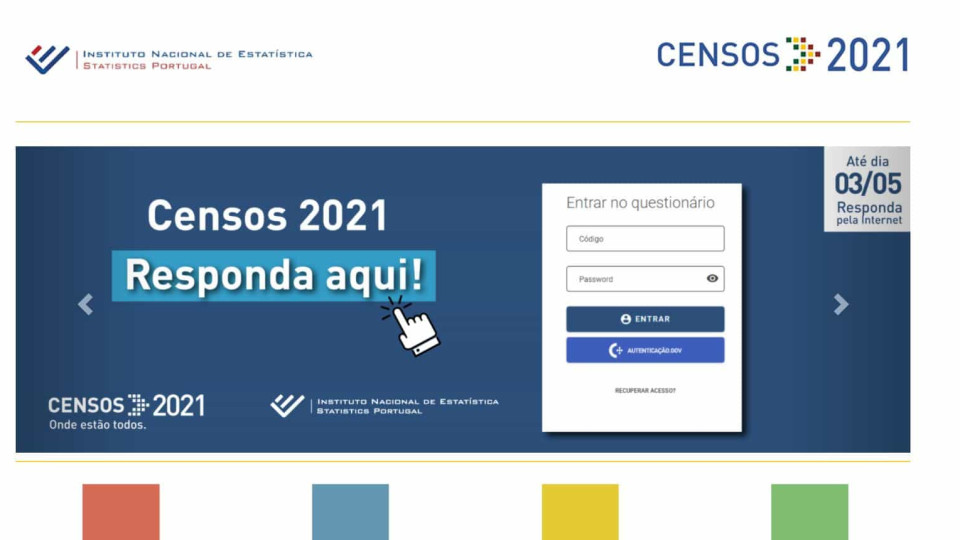 Censos 2021: 99% das respostas por via digital e resultados chegam dia 28