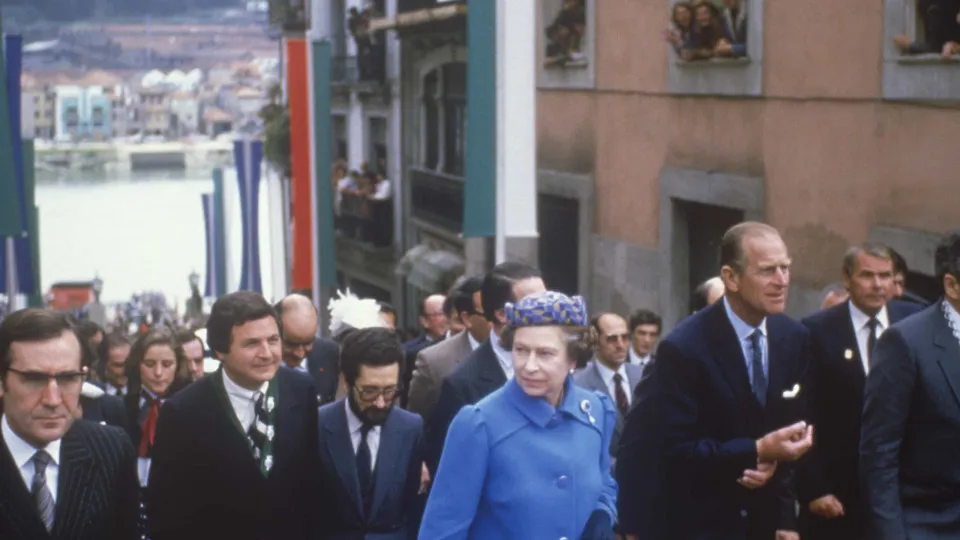 Imagens lembram visitas do príncipe Filipe da rainha Isabel II a Portugal