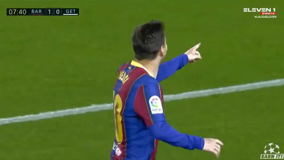 A bela desmarcação de Messi que abriu a contagem em Camp Nou