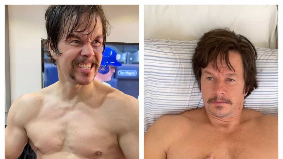 Antes e depois. Mark Wahlberg engordou nove quilos em 3 semanas