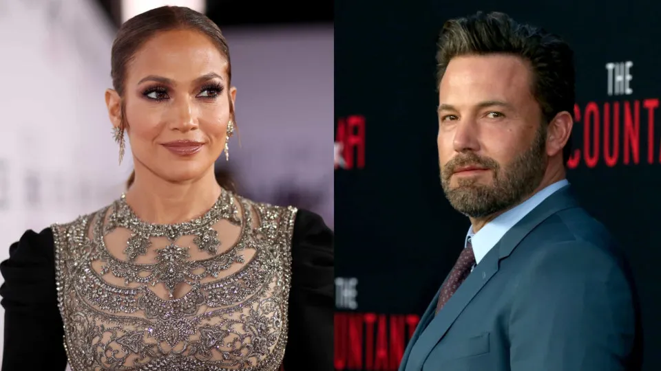 Jennifer Lopez e Ben Affleck vão a festa e posam juntos em fotografia