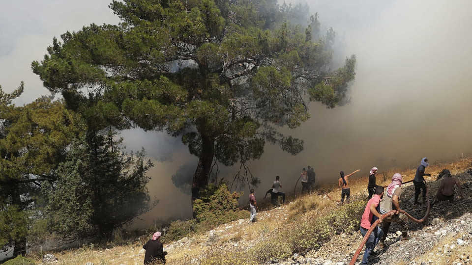 Pelo menos um morto em incêndios que atingem o norte do Líbano