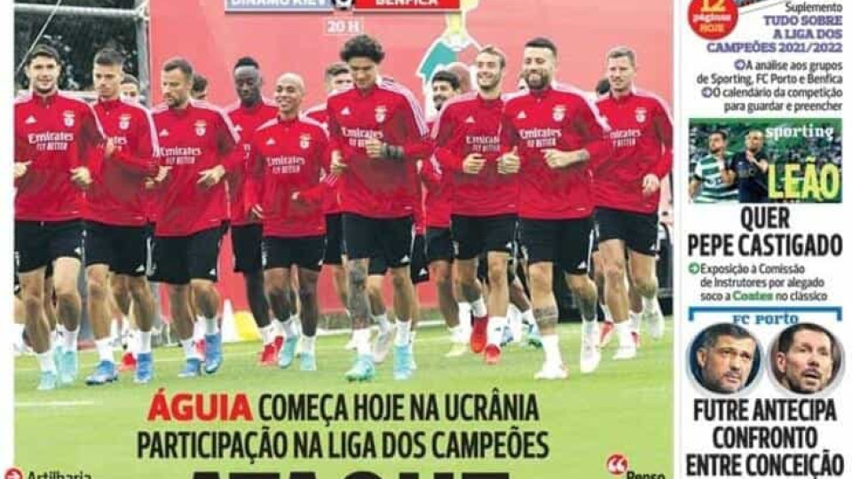 Por cá: Benfica no "ataque à Europa" e Felipe reencontra FC Porto