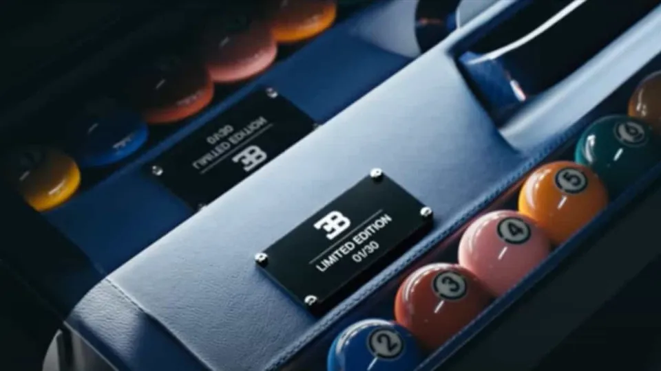 Bugatti surpreende. Não lançou um carro, mas sim... uma mesa de bilhar