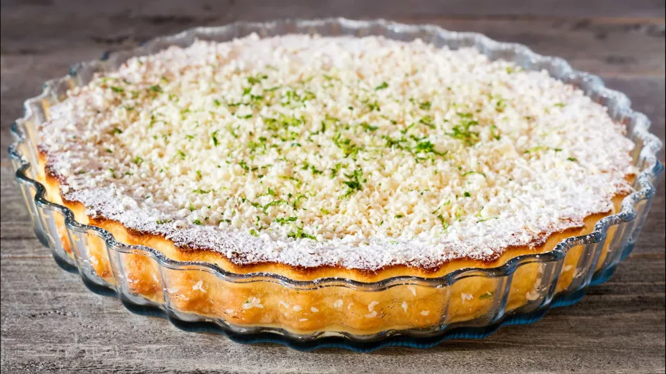 Tarte de lima com coco