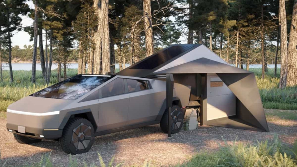 Já existem mini-casas à venda para o Tesla Cybertruck