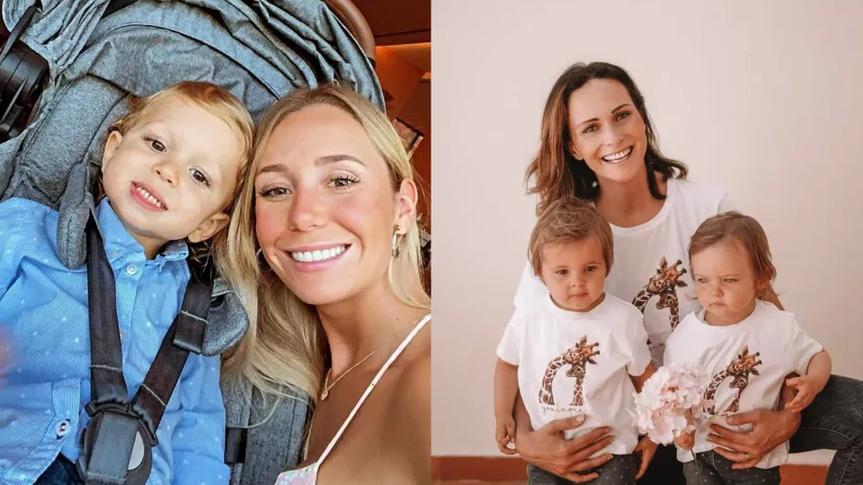 Filhos de Sofia Arruda e Helena Costa vão de pijama para a escola