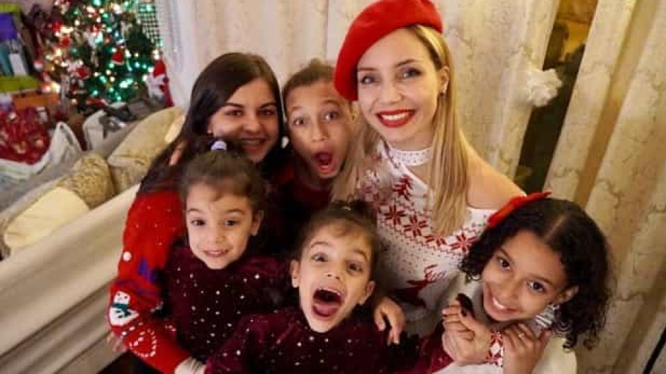 Natal em família: Fotos raras juntam as quatro filhas de Luciana Abreu