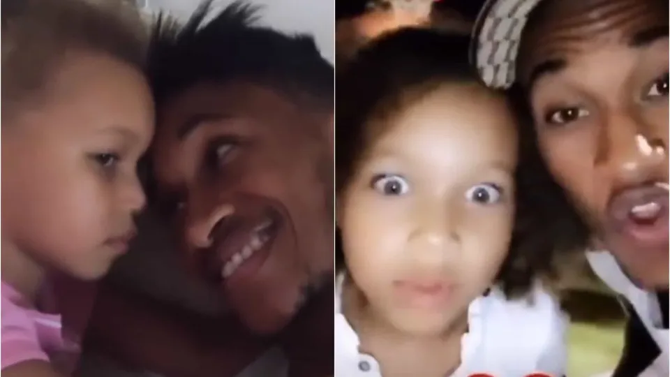 Yannick Djaló revela vídeos únicos de momentos de carinho com a filha