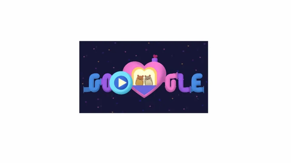 Google criou Doodle especial pensado para o Dia dos Namorados