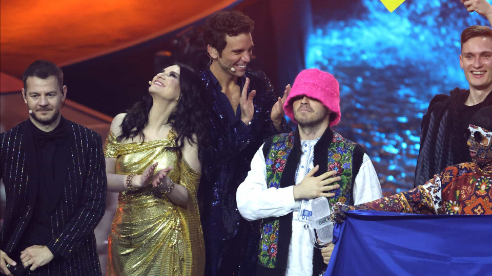 Ucrânia conquista público. As imagens dos festejos no palco da Eurovisão