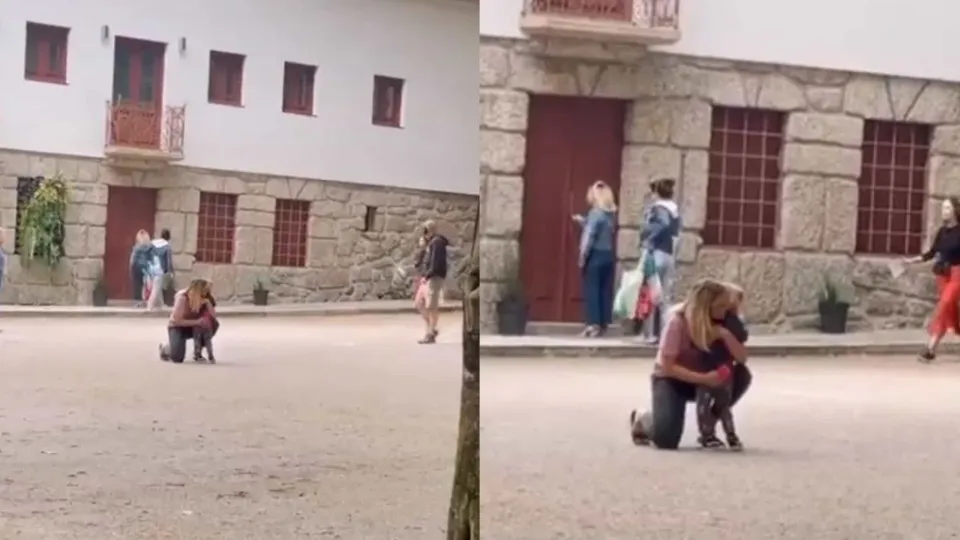 Vídeo. Jessica Athayde recebe visita do filho durante filmagens