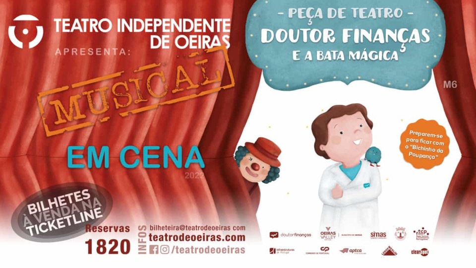 Musical 'Doutor Finanças e a Bata Mágica' chega a Oeiras