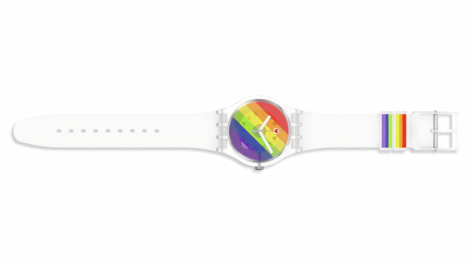 A nova coleção arco-íris da Swatch celebra o Pride Month