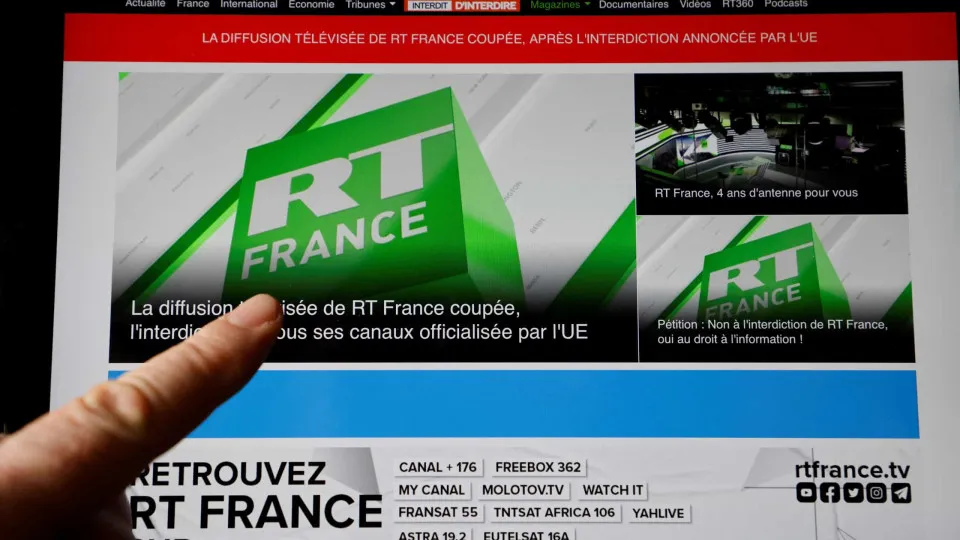 Canal de notícias RT France contesta suspensão perante justiça europeia