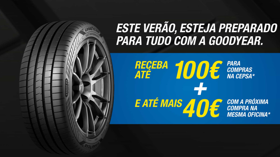 Precisa de pneus novos? Goodyear oferece até 100 euros em combustível