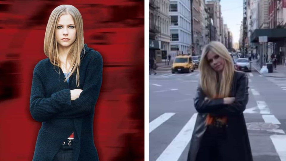 Avril Lavigne recria (20 anos depois) a capa do seu álbum de estreia