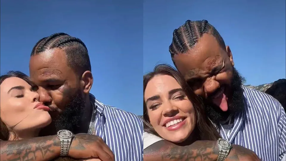 Rapper The Game nega romance com Christa B. Allen após beijar atriz