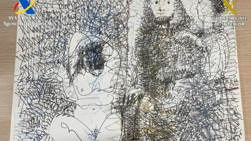 Desenho de Picasso apreendido na alfândega no aeroporto de Ibiza