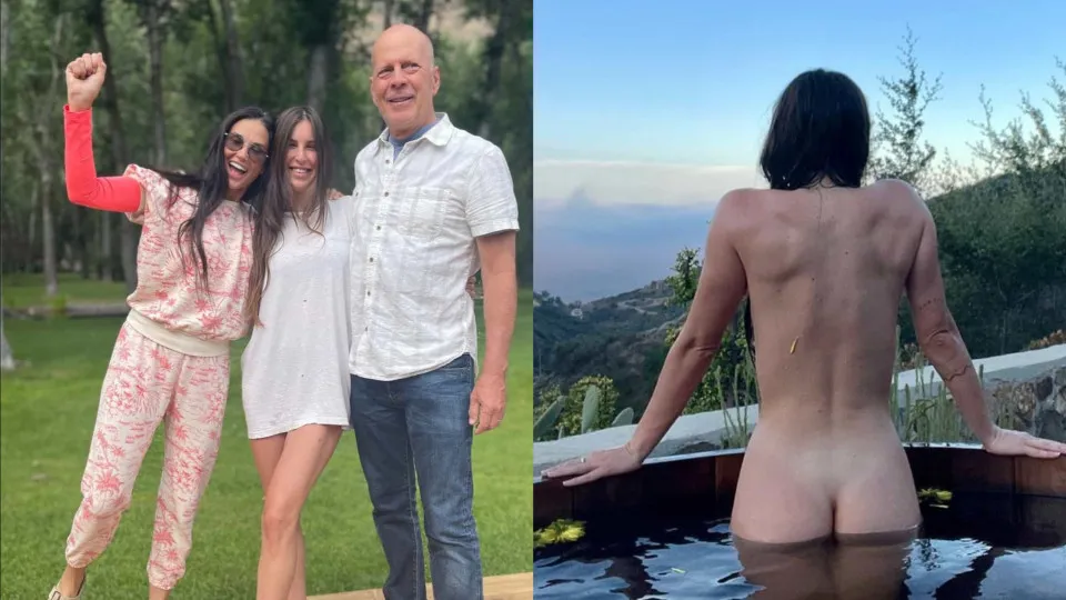 Filha de Bruce Willis e Demi Moore surpreende seguidores ao surgir nua