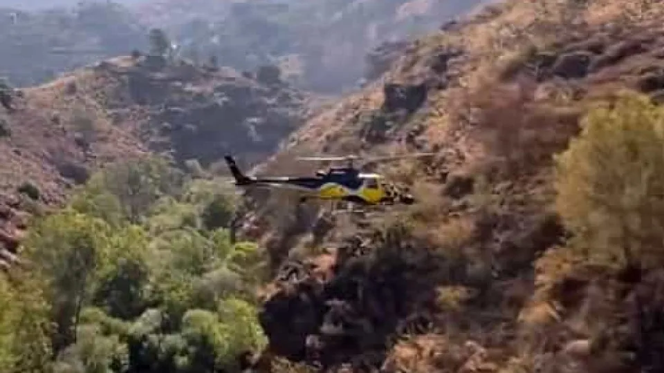 Helicóptero de 'Velocidade Furiosa' filmado a fazer manobras em Lamego