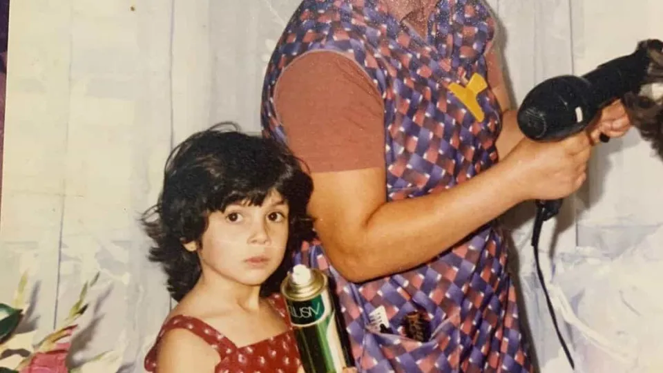 "Para todas as pessoas que me dizem: a Maria Inês é a cara do pai!"