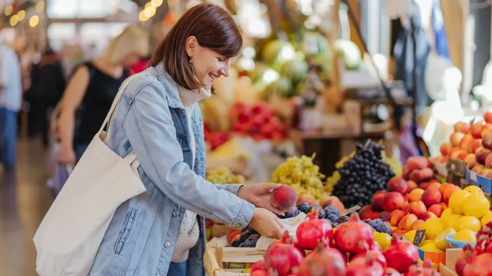 Compras, Mercearia, Fruta, Vegetais
