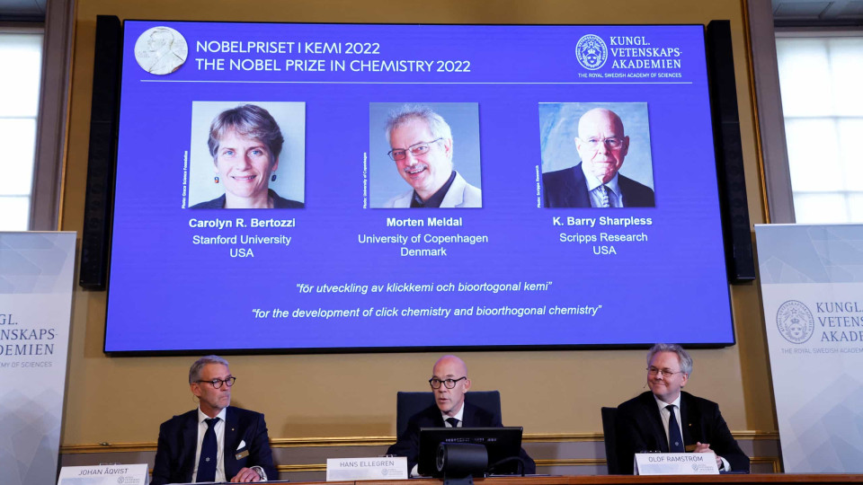 Já são conhecidos os três vencedores do Nobel da Química