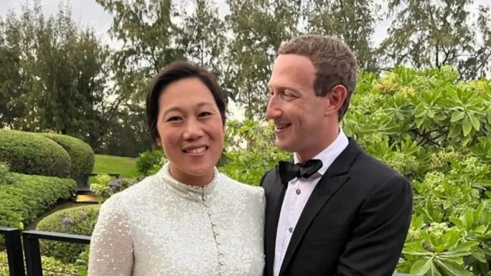 Mark Zuckerberg e Priscilla Chan foram pais pela terceira vez