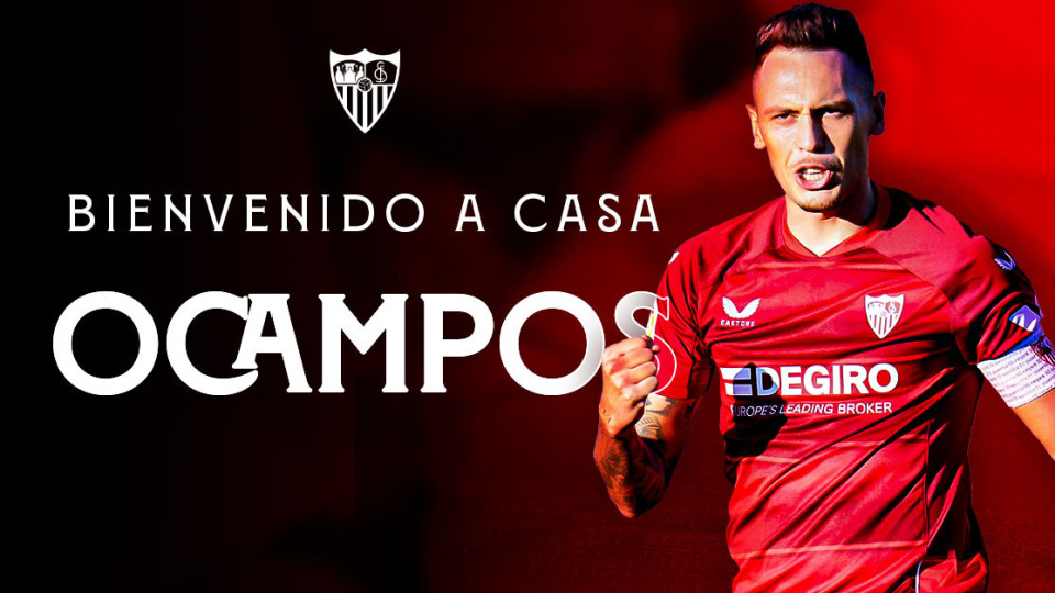 Oficial: Cinco meses depois, Ocampos regressa ao Sevilla