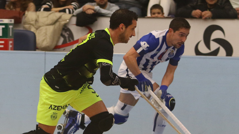 Chuva de golos 'encharcou' FC Porto. Sporting vence Clássico de hóquei