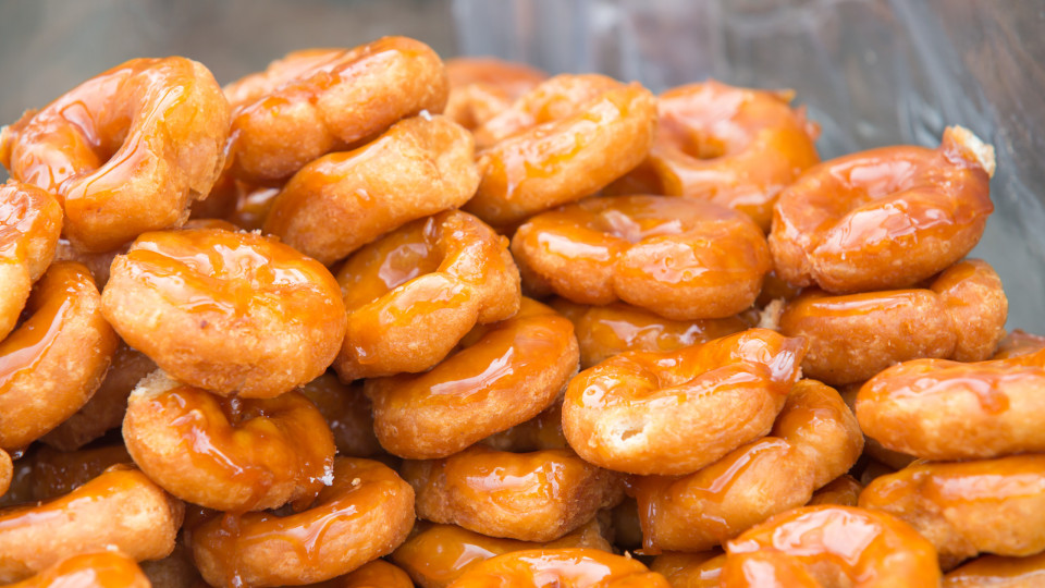 O lanche estava a pedir estes mini donuts de banana