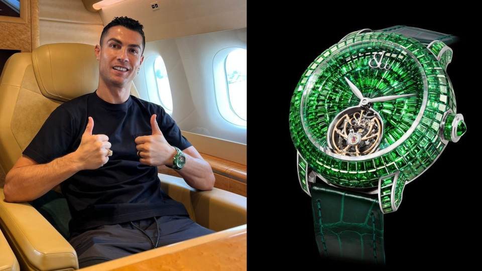 Cristiano Ronaldo presenteado com relógio que custa 700 mil euros