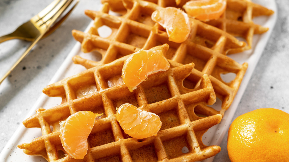 As incríveis waffles de tangerina que vai querer provar já