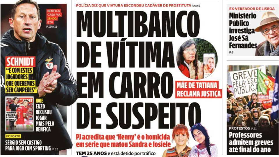 Hoje é notícia: Multibanco em carro de suspeito; Sem-abrigo abundam