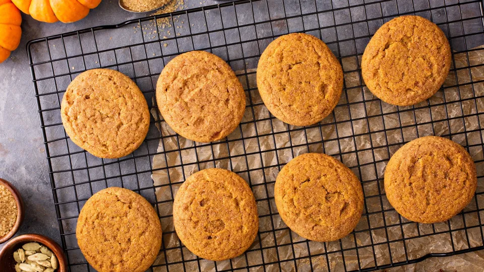 Bolachas de abóbora para comer quando estiver com fome. A dieta agradece