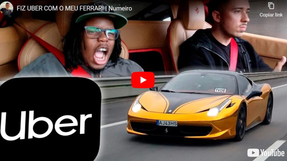 E se chamasse um Uber e viesse... um Ferrari 458?