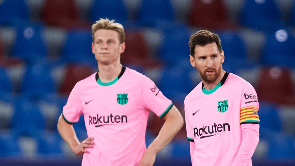 Barcelona volta a 'sacrificar' Frenkie de Jong para receber... Messi