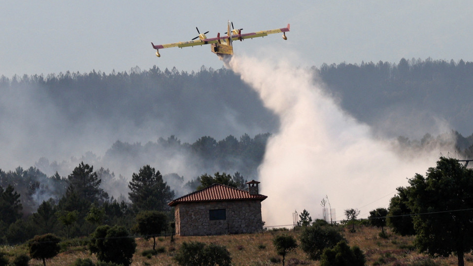 É atingido por água de avião de combate a fogos e fica em morte cerebral