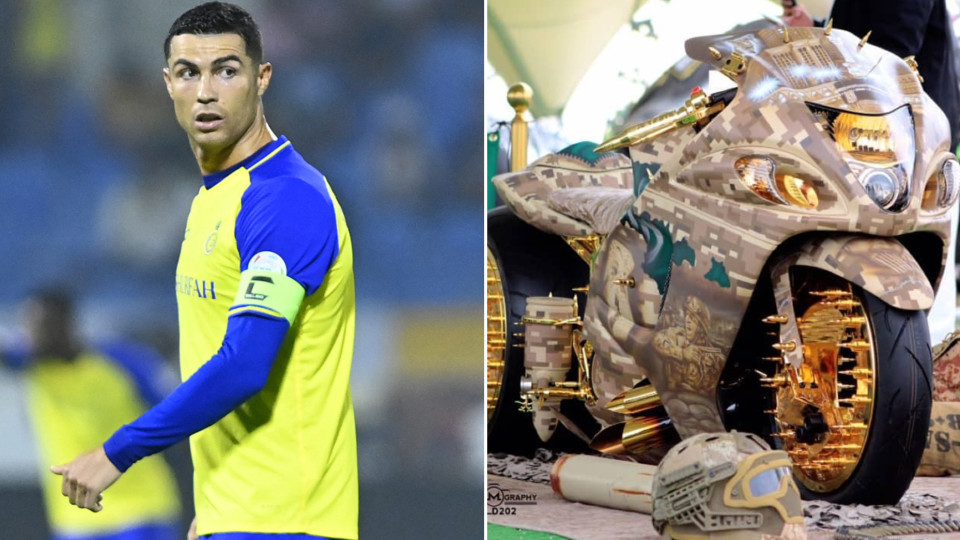 Ofereceram mesmo esta Hayabusa de ouro a Cristiano Ronaldo?