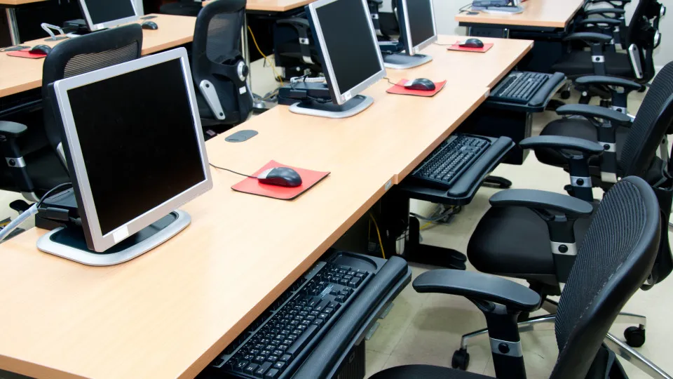 Computadores, escola, 
