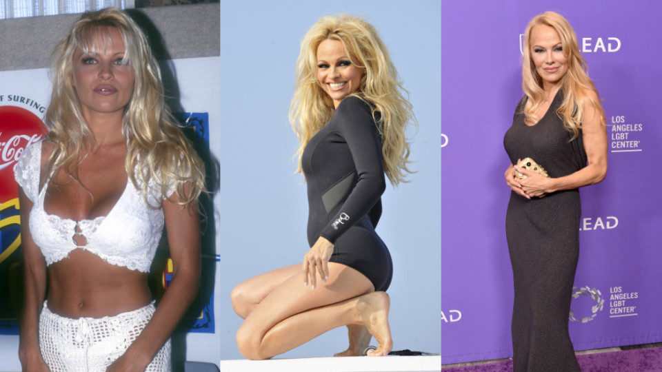 As fotos que mostram como Pamela Anderson mudou nos últimos 30 anos