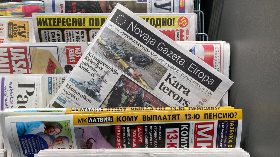 Rússia declara 'indesejável' agência de notícias Novaya Gazeta Europe