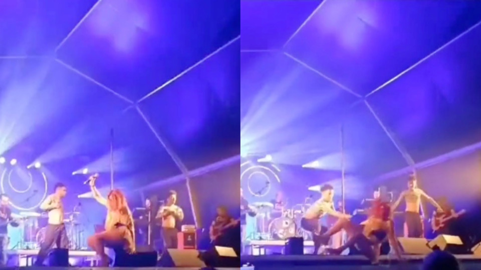 O vídeo da queda arrepiante da cantora Sónia Costa em palco
