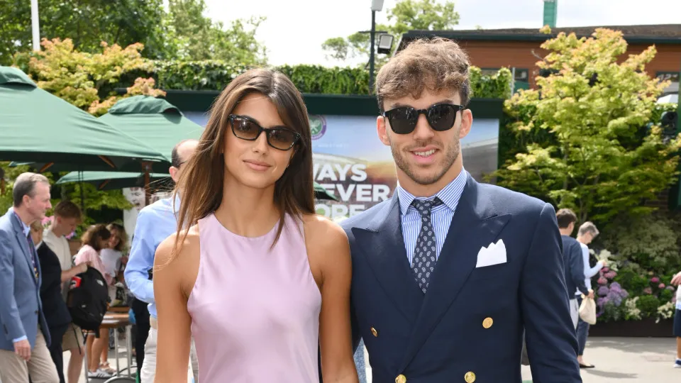 Francisca Cerqueira Gomes e Pierre Gasly espalham elegância em Wimbledon