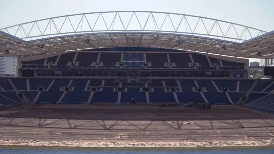 O antes e o depois. FC Porto mostra como ficou o tapete verde do Dragão