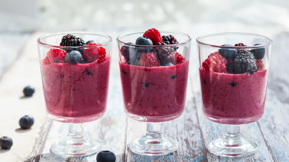 Mousse, Amora, Frutos Vermelhos