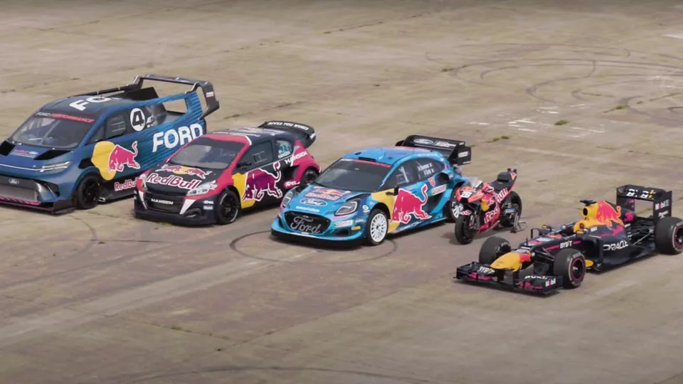 A melhor corrida de sempre? F1, MotoGP e WRC defrontam-se em 'drag race'