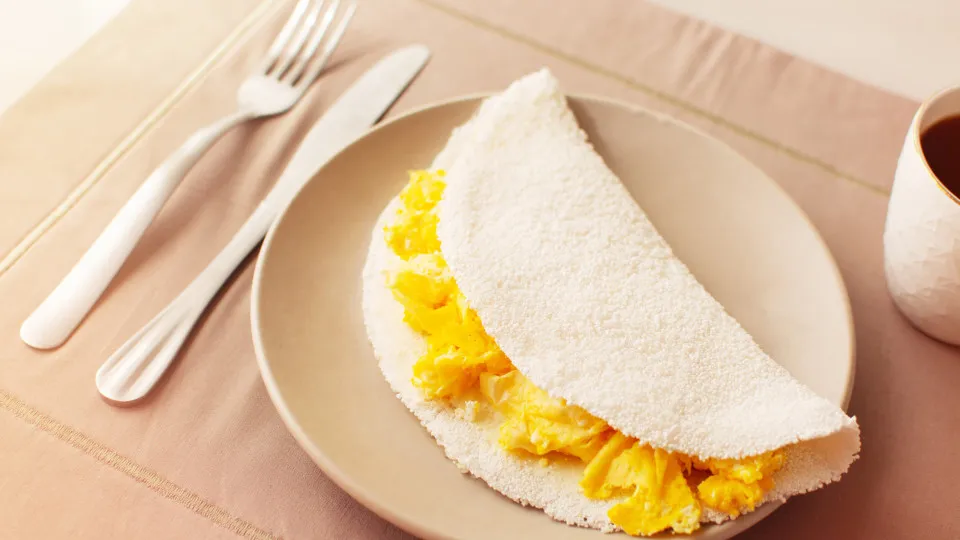 Todos vão querer provar esta tapioca super fácil de três ingredientes